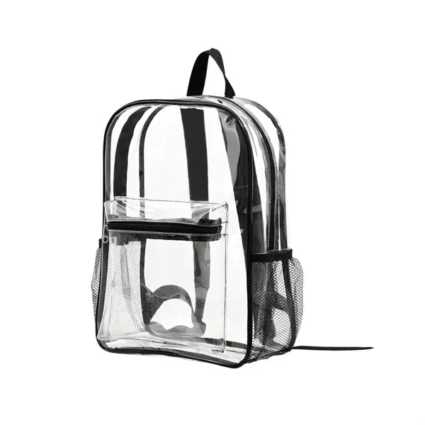 PVC Transparent Backpack With Adjustable Dual-shoulder Bag
