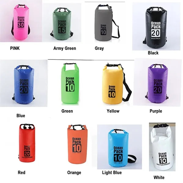 3L Floating Waterproof Bag Roll Top Dry Backpack