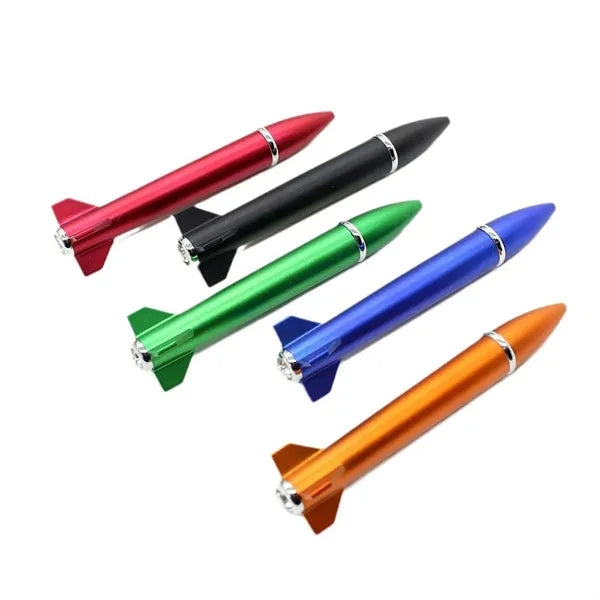 Rocket Shaped Novelty Light Pen with LED