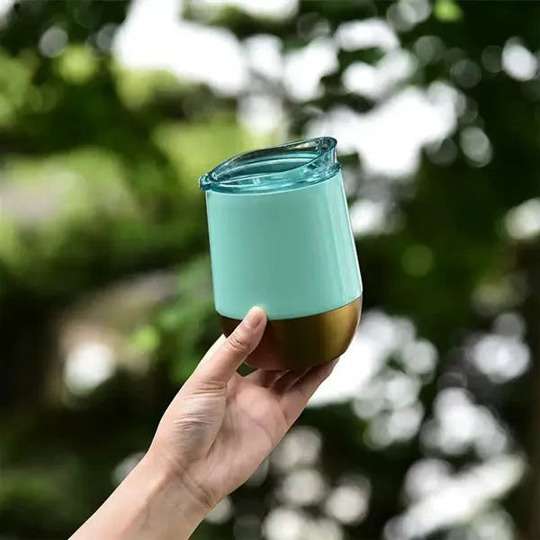 12oz. Stainless Steel Wine Tumbler With Lid Insulated