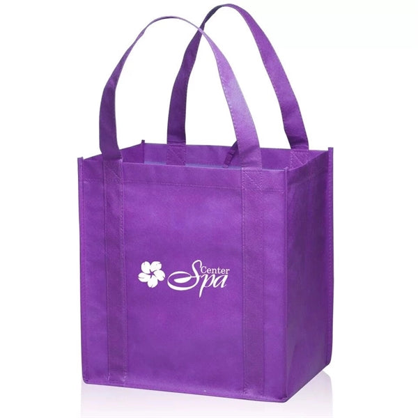 Non-Woven Grocery Tote Bag (13" W x 15" H x 8"D)