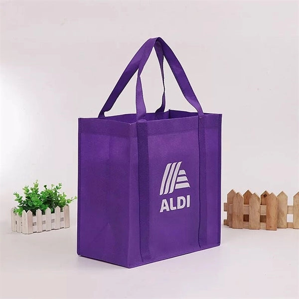 Non-Woven Grocery Tote Bag (12" W x 13" H x 8"D)