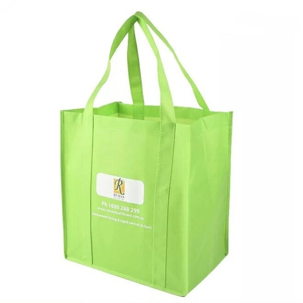Non-Woven Grocery Tote Bag (13" W x 15" H x 8"D)