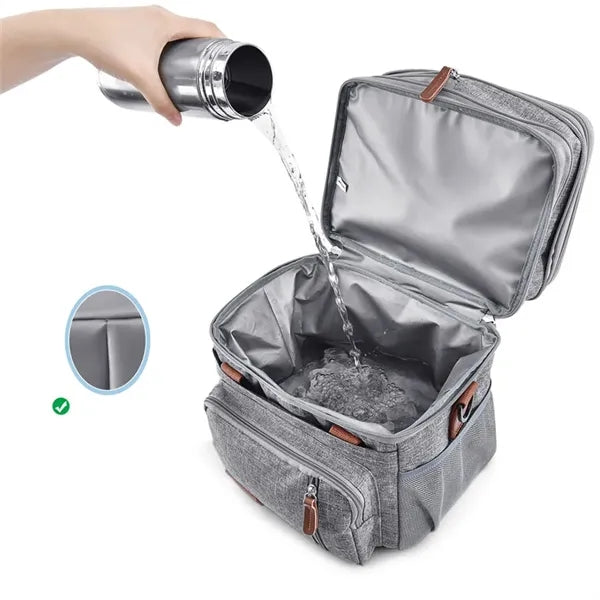 Lunch Bag Big Capacity 2 layers For Outdoor and Office