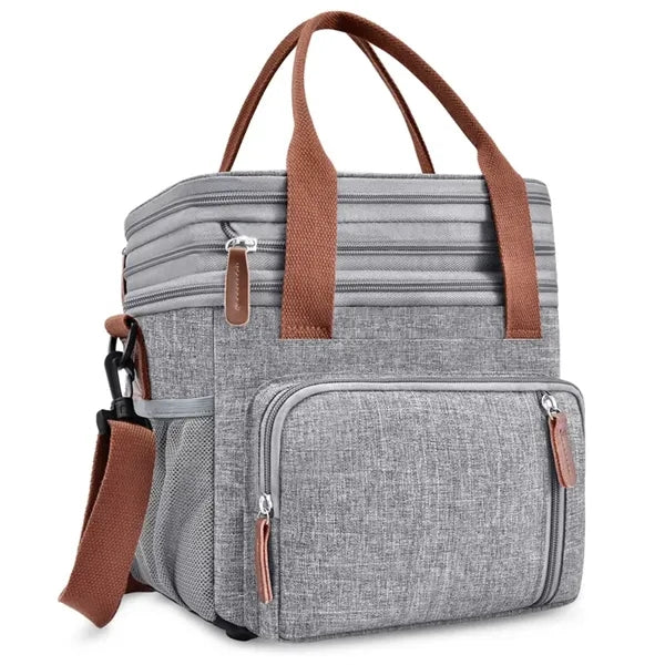 Lunch Bag Big Capacity 2 layers For Outdoor and Office