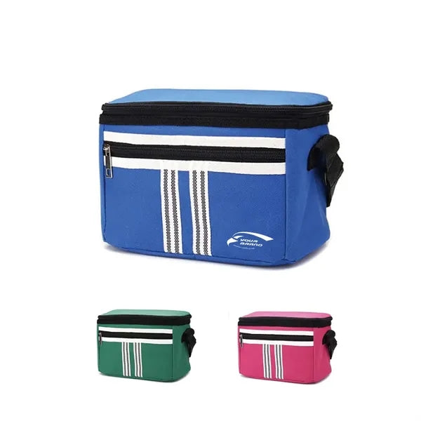 5L Portable Oxford Food Cooler Bag with Adjustable Strap