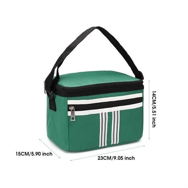 5L Portable Oxford Food Cooler Bag with Adjustable Strap