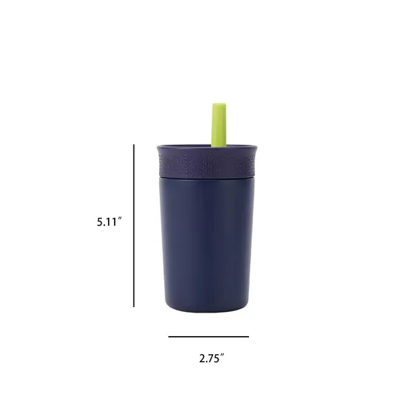 12oz. Stainless Steel Straw Tumbler Portable Coffee Cup