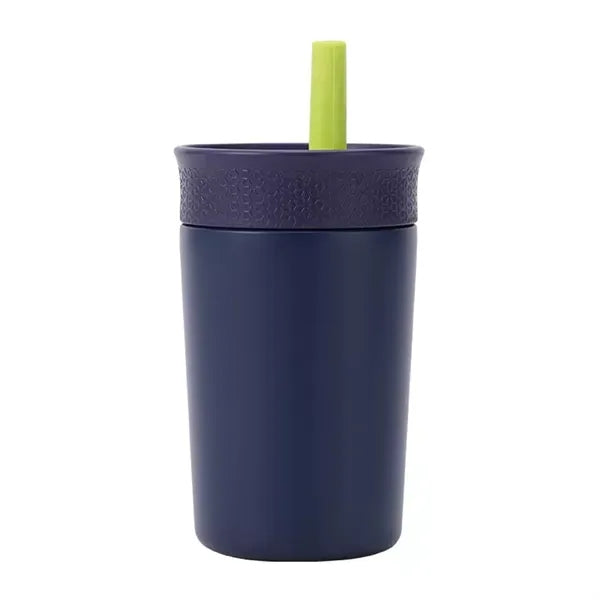 12oz. Stainless Steel Straw Tumbler Portable Coffee Cup