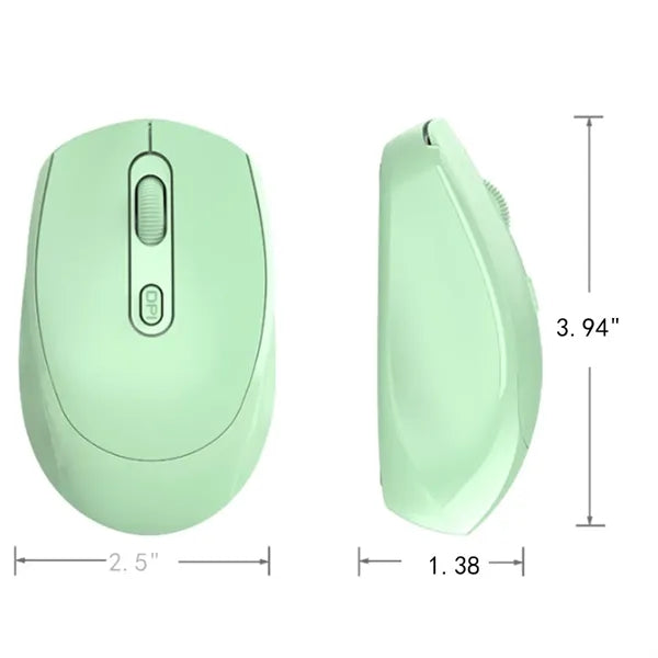 Quiet Rechargeable 2.4GHz USB Wireless Bluetooth Mouse