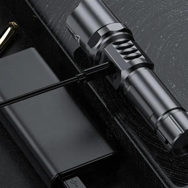 3 Lighting Modes Outdoor Rechargeable LED Flashlight