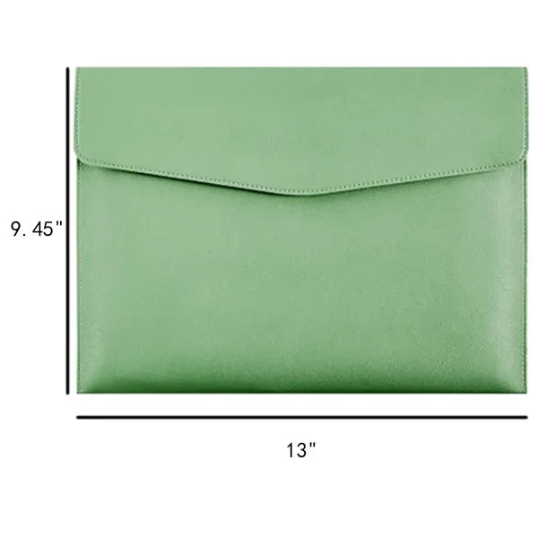 PU Leather A4 Office File Folder with Magnetic Buckle