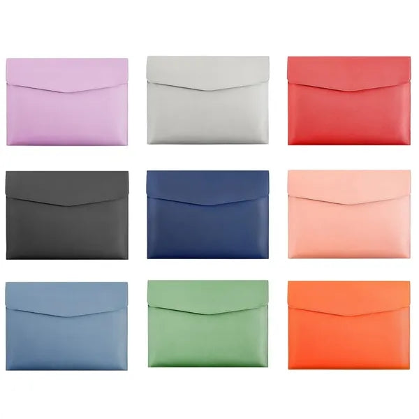 PU Leather A4 Office File Folder with Magnetic Buckle