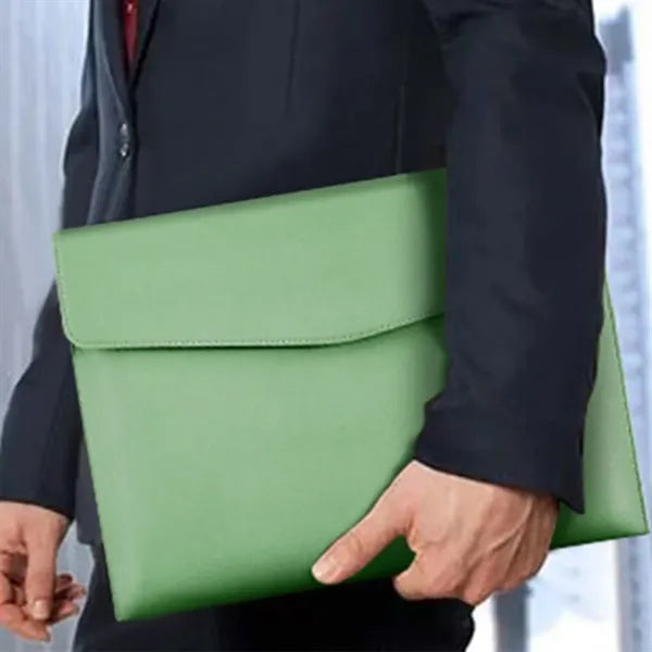 PU Leather A4 Office File Folder with Magnetic Buckle