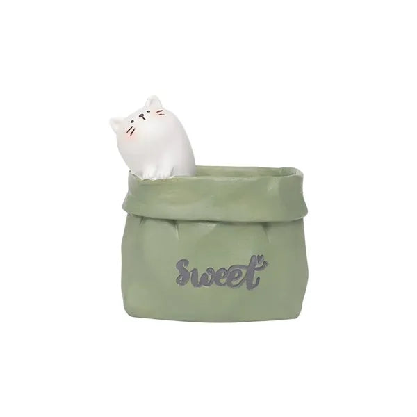 Vintage Faux Paper Bag Creative Small Flower Pot