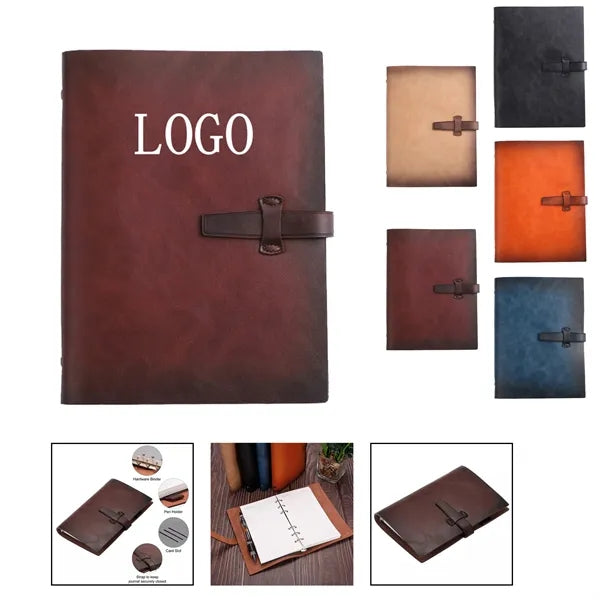 Soft Leather A5/A6 Buckle Notebooks