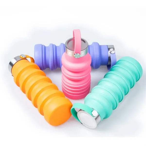 18oz Collapsible Outdoor Silicone Water Bottle