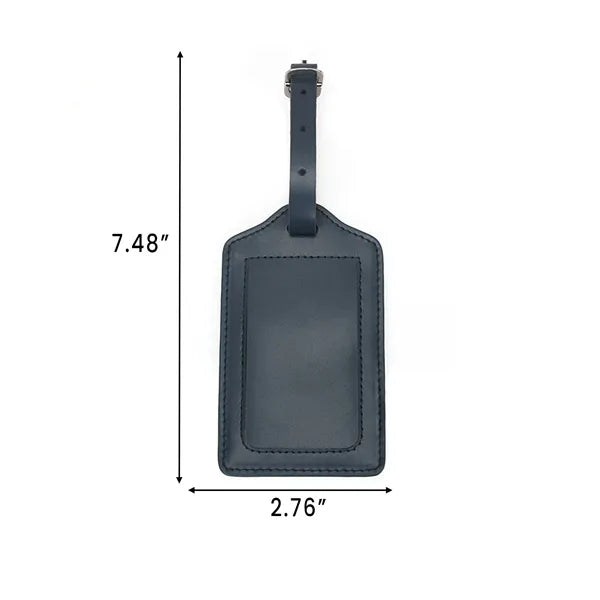 Leather Luggage Tag Set 2.76" x 7.48"