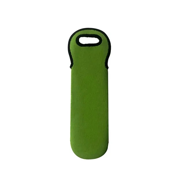 Neoprene Single Bottle Wine Tote Bag