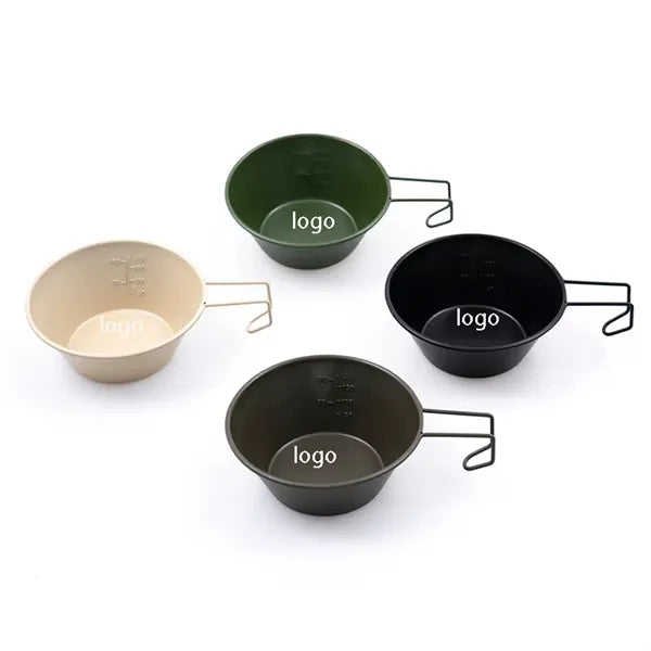 10oz Multicolor Camping Sierra bowl w/ handle