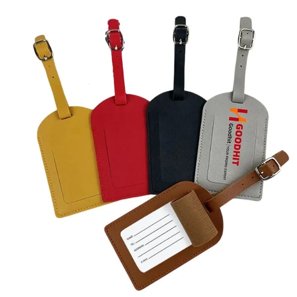 Genuine Leather Luggage Tag for Travel Suitcase Labels