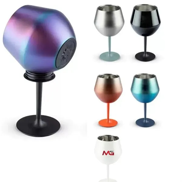 14Oz Detachable 304 Double Stainless Steel Wine Glass