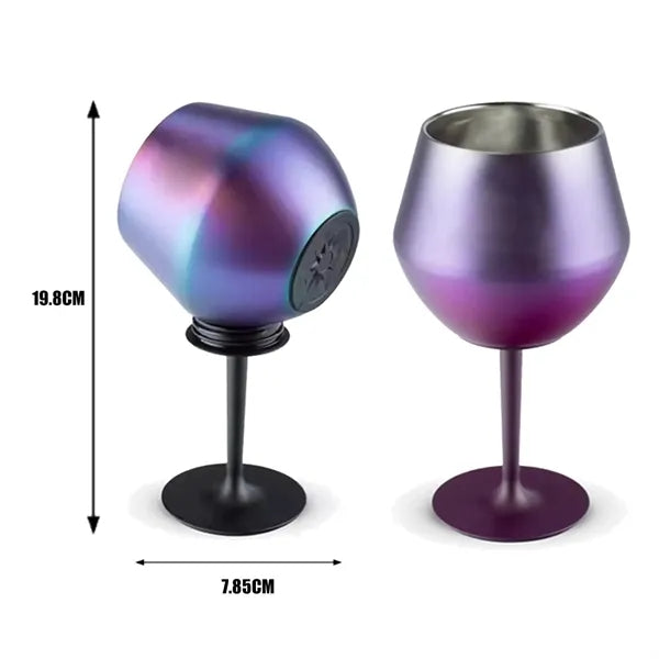 14Oz Detachable 304 Double Stainless Steel Wine Glass