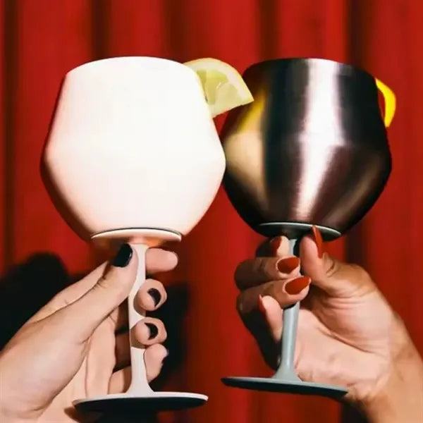 14Oz Detachable 304 Double Stainless Steel Wine Glass