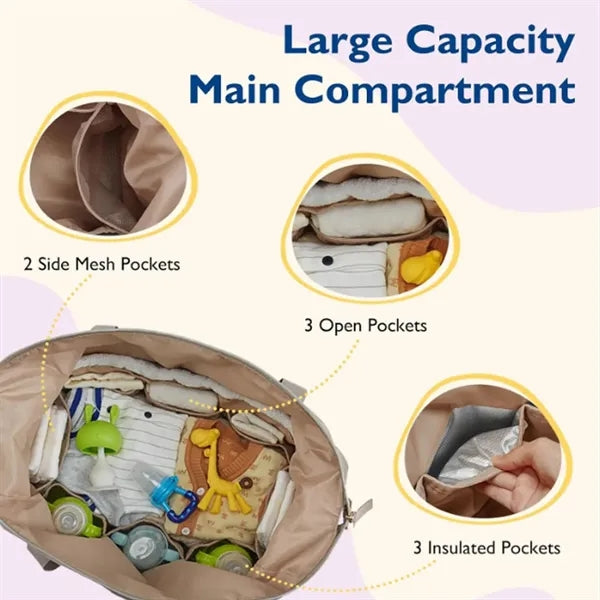 Large Capacity Travel Diaper Bags