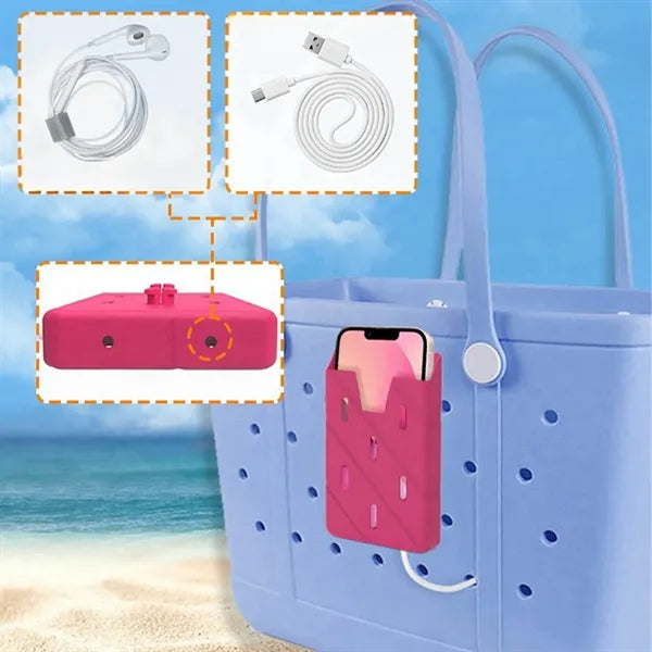 Beach Bag Silicone Phone Holder