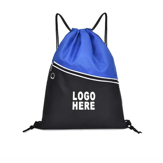 Non-woven Polypropylene Two-tone Drawstring Backpack