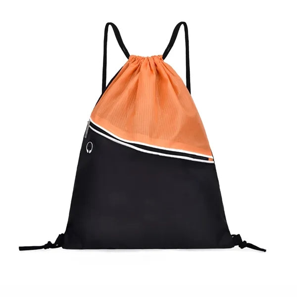 Non-woven Polypropylene Two-tone Drawstring Backpack