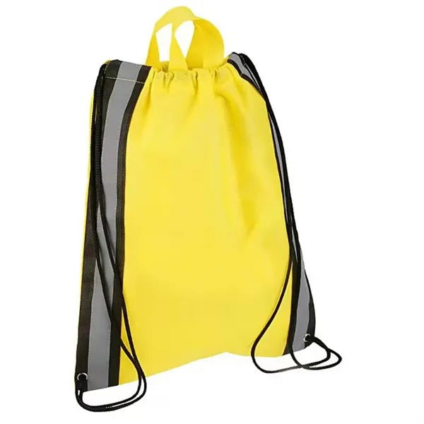 Reflective Safety Drawstring Backpack