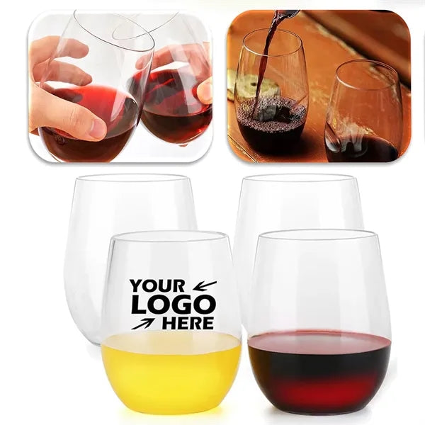 12oz Biodegradable PLA Stemless Wine Cup