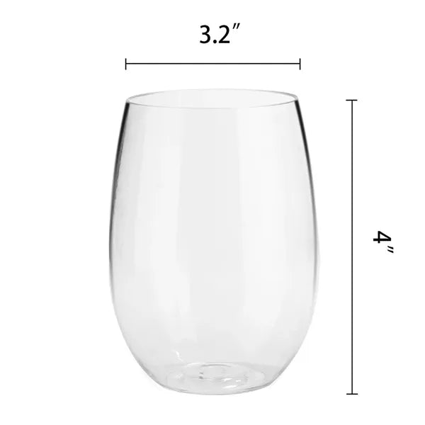 12oz Biodegradable PLA Stemless Wine Cup