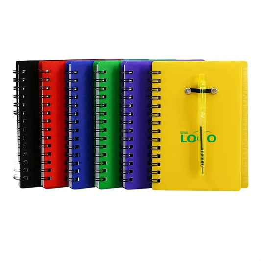 Spiral Notebook with Pen & Sticky Notes