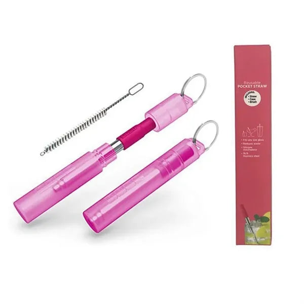 Telescopic Straws Stainless Steel with with Case