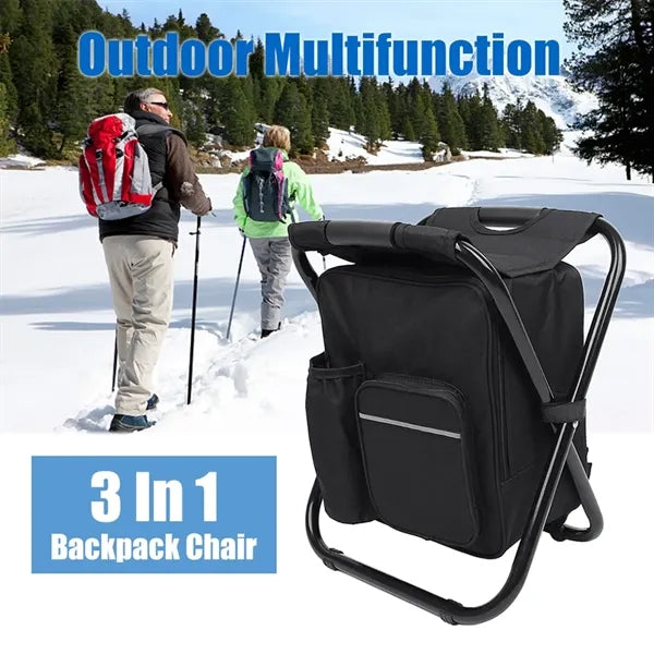 3 in 1 Folding Chair Cooler Backpack
