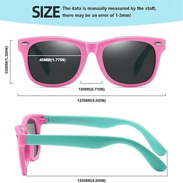 Unbreakable Kids Polarized Sunglasses for Girls Boys