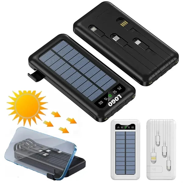 10000mah Solar Panel Power Bank
