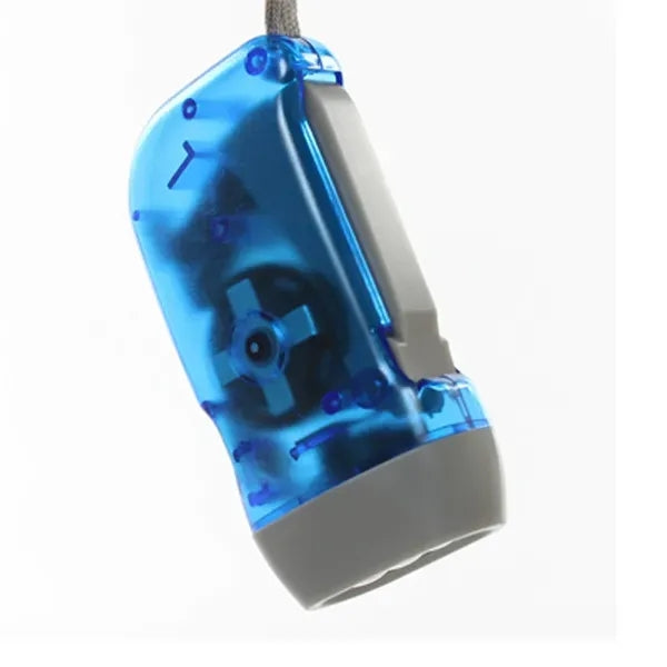 Hand-pinch self-powered flashlight