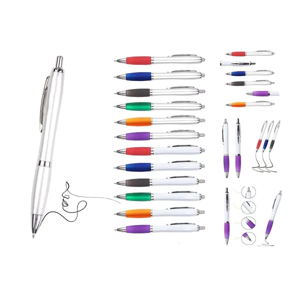 Comfort Grip Plastic Ballpoint Pen for Everyday Writing