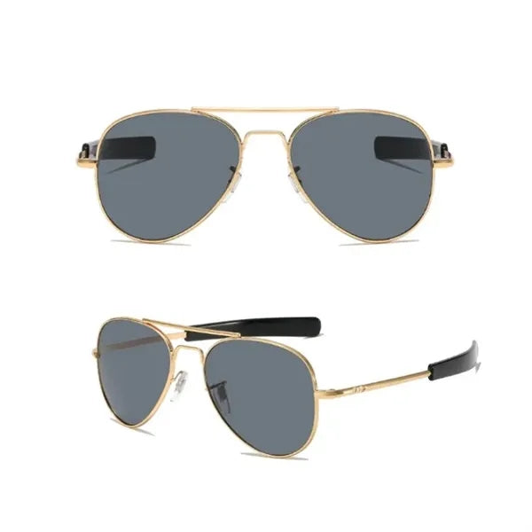 Men's Military Style Polarized Pilot Aviator Sunglasses