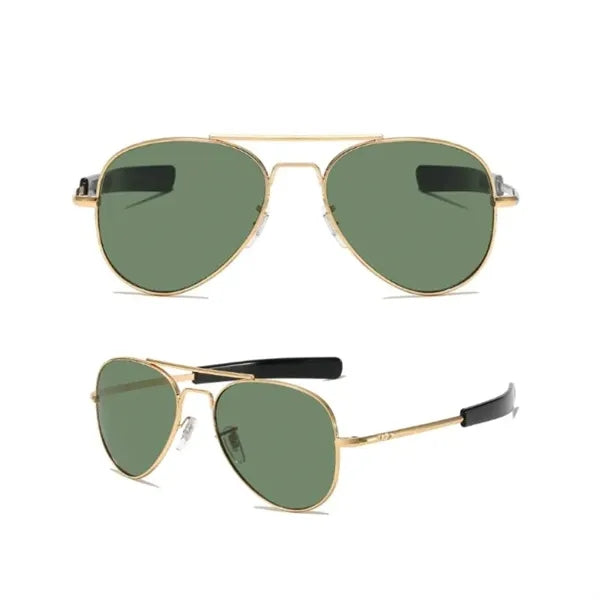 Men's Military Style Polarized Pilot Aviator Sunglasses