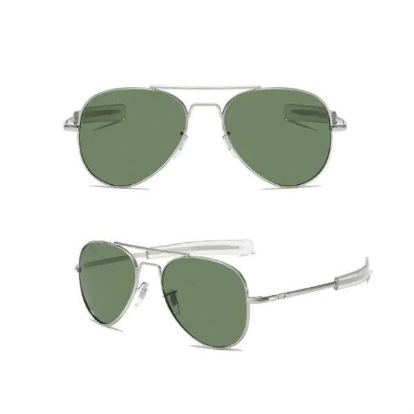 Men's Military Style Polarized Pilot Aviator Sunglasses