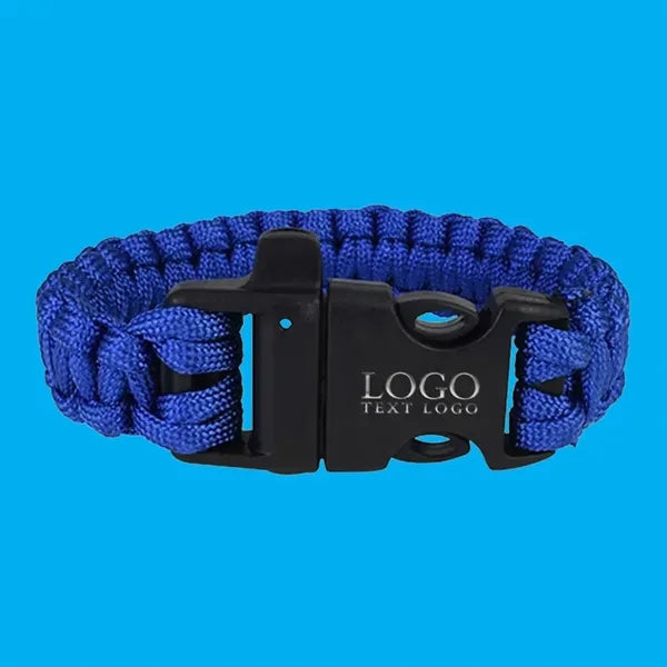 Survival Paracord Bracelet with Whistle