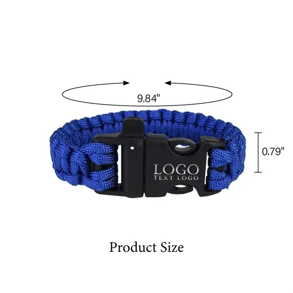 Survival Paracord Bracelet with Whistle