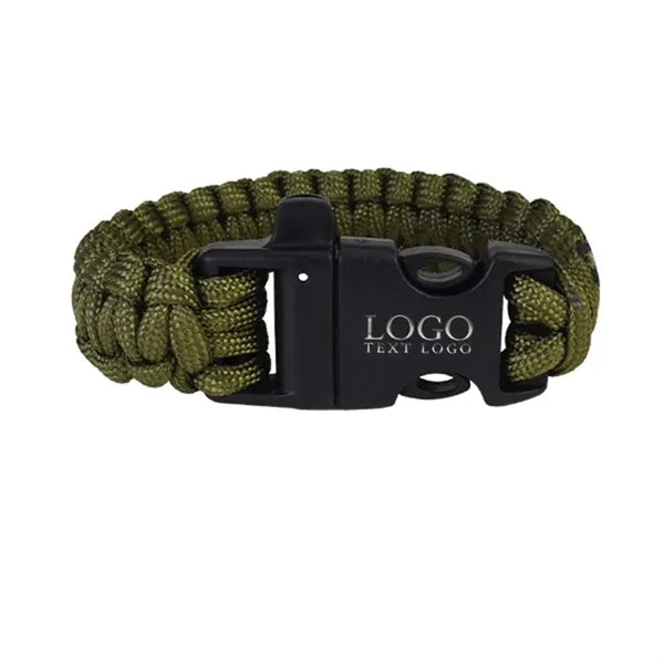 Survival Paracord Bracelet with Whistle