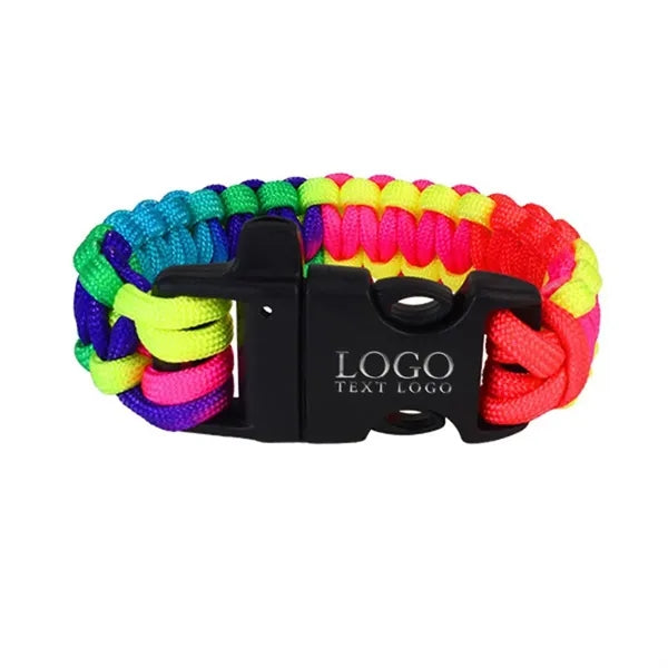 Survival Paracord Bracelet with Whistle