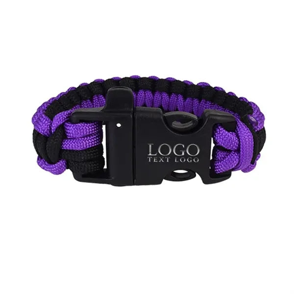 Survival Paracord Bracelet with Whistle